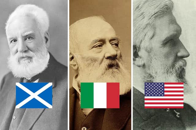 Alexander Graham Bell is credited as the inventor of the telephone, but he's not the only one according to some historians.