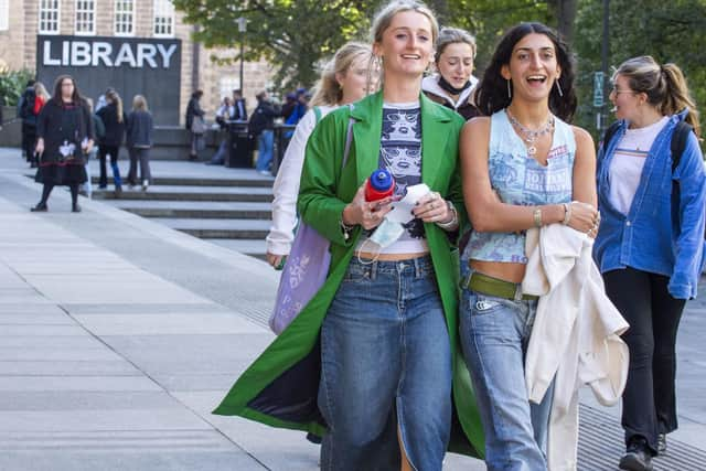 Edinburgh University students. Image: Lisa Ferguson