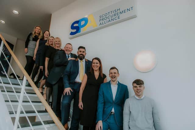 The Scottish Procurement Alliance team (picture taken pre-Covid). Picture: Simon Lees.
