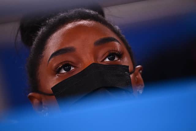 Simone Biles appears increasingly unlikely to return to action at the Tokyo Olympics. Picture: AFP via Getty Images