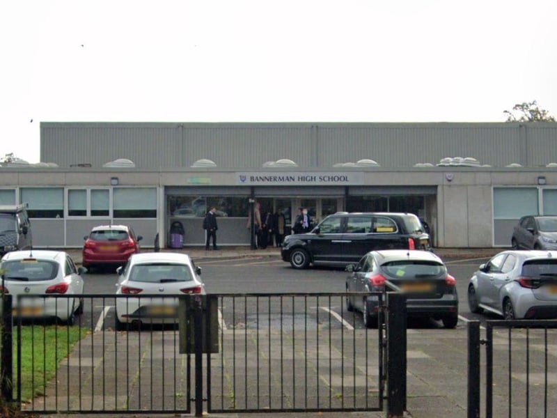 36 per cent of pupils leave Bannerman High School with at least five Highers.