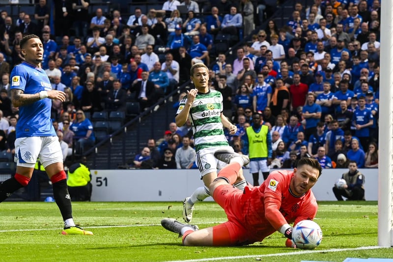 English keeper has been near-perfect this season for Rangers, but he will not want to remember this cup final. While Paulo Bernardo's shot did move, Butland knows he should have dealt better with it, shovelling the ball into path of Adam Idah for late winner. 4