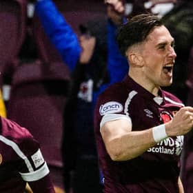 Aaron McEneff was Hearts' hero against St Mirren.