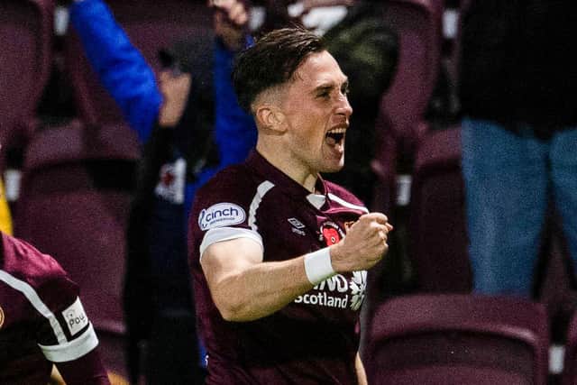 Aaron McEneff was Hearts' hero against St Mirren.