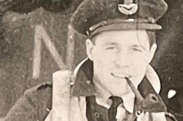 Jock Heatherill, looking dashing in his RAF uniform