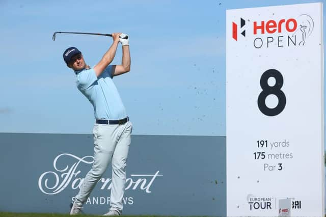 David Law in action during a practice day at the Hero Open at Fairmont St Andrews. Picture: Andrew Redington/Getty Images.