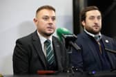 Hibs chief operating officer Ben Kensell during the club's AGM at Easter Road last month.  (Photo by Ewan Bootman / SNS Group)