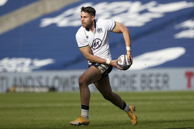 Sean Maitland a quitté l'équipe écossaise pour le match contre la France. Image: Craig Williamson / SNS