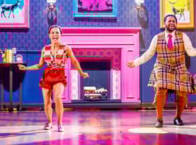 Hamza Yassin and Jowita Przystal during the live show of Strictly Come Dancing on BBC1. Picture date: Sunday December 11, 2022.