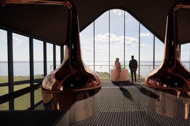 A design image of the new distillery planned for Islay