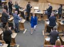 Outgoing First Minister Nicola Sturgeon leaves the main chamber after her last First Minster's Questions in the main chamber of the Scottish Parliament in Edinburgh. Picture: Jane Barlow/PA Wire