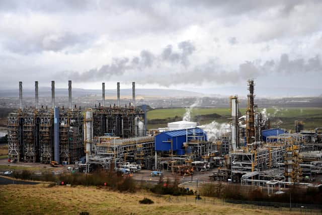 The Chemical plant at Mossmorran, Fife.