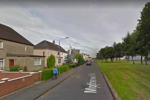 Motherwell Road, Motherwell, where the acid attack happened