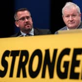 Ian Blackford, SNP Westminster Leader alongside Stewart McDonald MP at the SNP conference at The Event Complex Aberdeen (TECA) in Aberdeen
