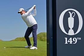 Bob MacIntyre during a practice round for the 149th Open at Royal St George's. Picture: Glyn Kirk/AFP via Getty Images.