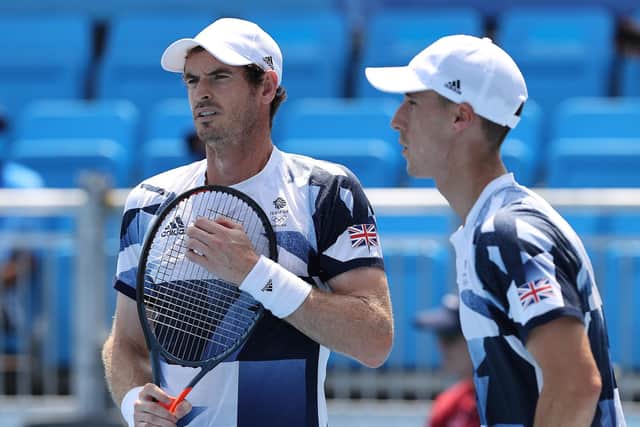 Andy Murray and Joe Salisbury lost out to Croatia's Marin Cilic and Ivan Dodig in the Olympic men's doubles quarter-finals. Picture: Clive Brunskill/Getty Images