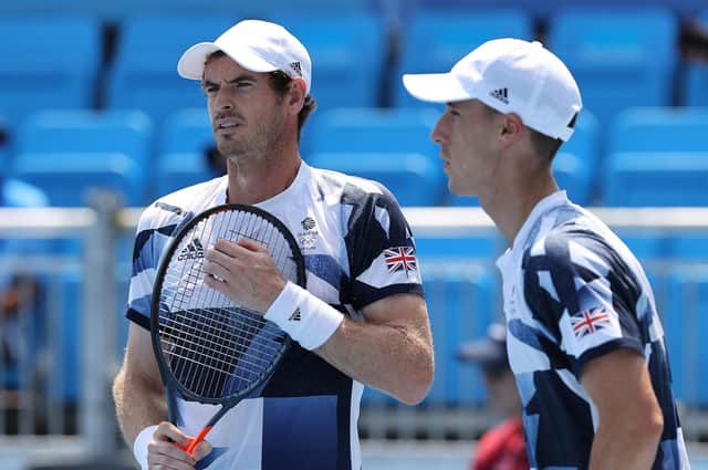 Andy Murray and Joe Salisbury lost out to Croatia's Marin Cilic and Ivan Dodig in the Olympic men's doubles quarter-finals. Picture: Clive Brunskill/Getty Images