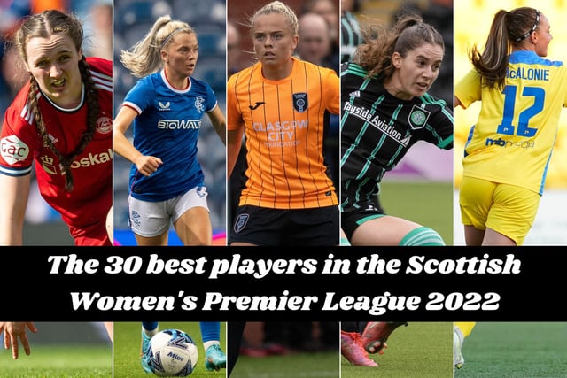 Who are the top 30 players in the Scottish women's top tier in 2022? Photo credit: Getty Images/SNS