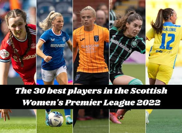 Who are the top 30 players in the Scottish women's top tier in 2022? Photo credit: Getty Images/SNS