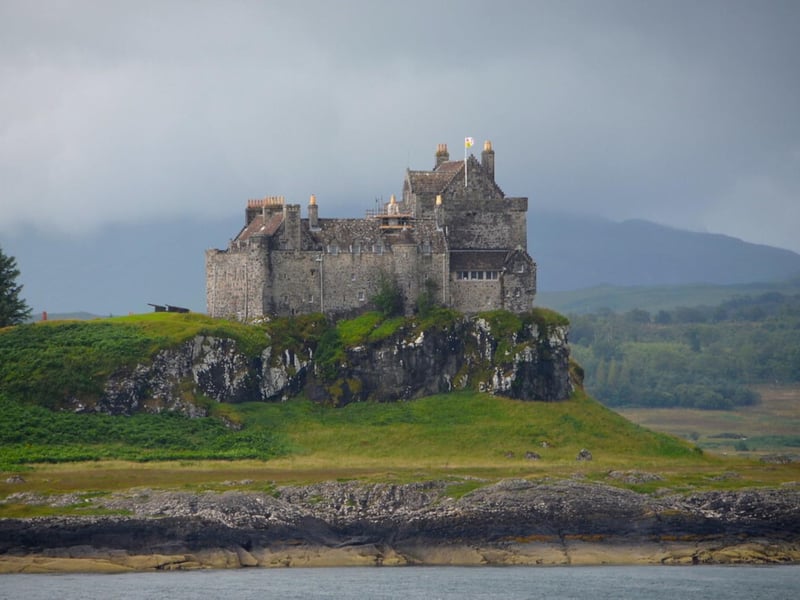 Duart Castle is situated on the Isle of Mull which is within the council area of Argyll and Bute. The castle was founded in the 14th century and reportedly maintained well until the 1600s when the Macleans aligned with the House of Stewart.