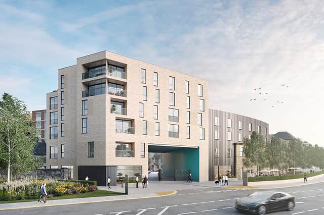 Luxury penthouse apartments have gone on sale in a new development at a former textile factory in Fife