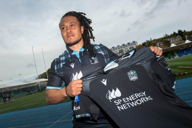 New Glasgow Warriros signing TJ Ioane at Scotstoun Stadium. Picture: Bill Murray/SNS