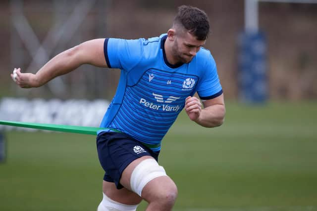 Magnus Bradbury is also part of the Scotland squad and will play for Edinburgh against Ospreys.  (Photo by Craig Williamson / SNS Group)