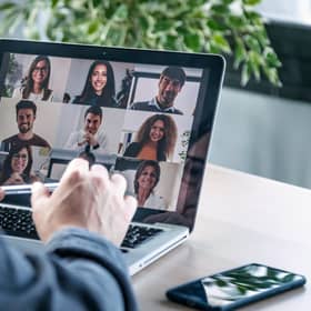 Firms can adapt with meetings and important presentations being conducted in a hybrid format, Speak With Impact says. Picture: Getty Images/iStockphoto.