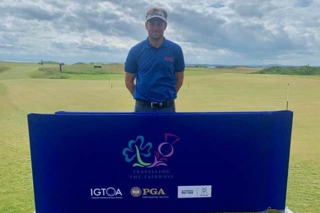 Gavin Hay was the second player to signing for a 63 at Dumbarnie Links. Picture: PGA Scotland