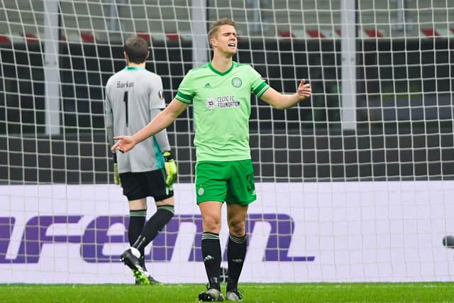 Celtic centre-back Kristoffer Ajer is said to be nearing a move to Brentford. Picture: SNS