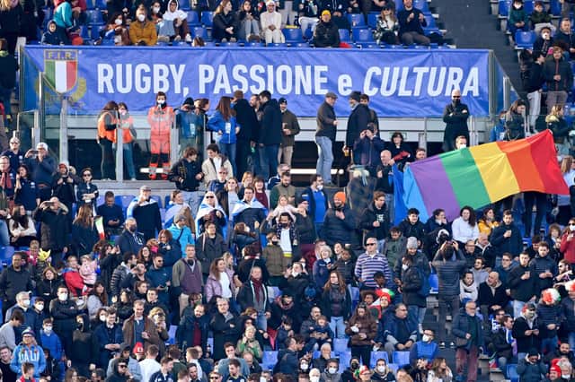 Scottish Rugby is planning greater cooperation with their Italian counterparts. (Photo by ALBERTO PIZZOLI/AFP via Getty Images)
