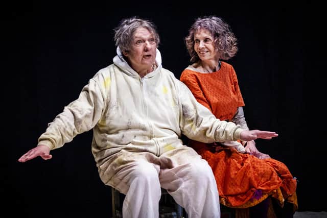 Jo Clifford and Maria McDonell in The Not So Ugly Duckling: A Play For Grownups PIC: Robin Mitchell