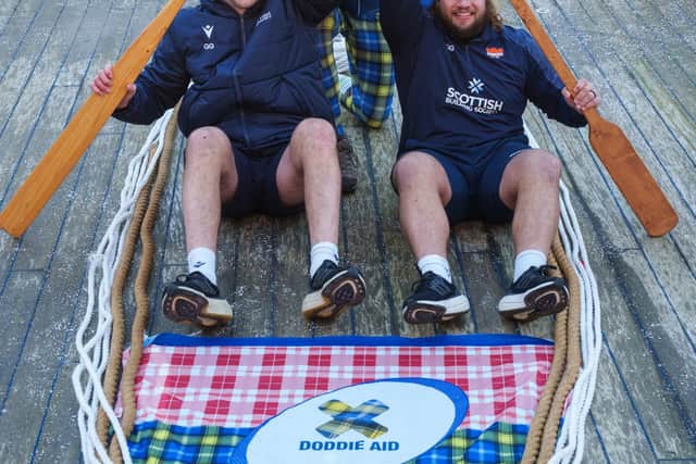 Grant Gilchrist, Edinburgh and Scotland International, and Pierre Schoeman, Edinburgh and Scotland.