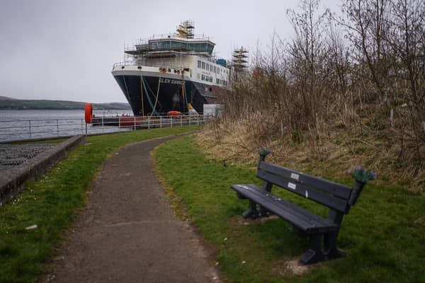 The Glen Sannox ferry pictured at the Ferguson Marine shipyard last year (Picture: Peter Summers/Getty Images)