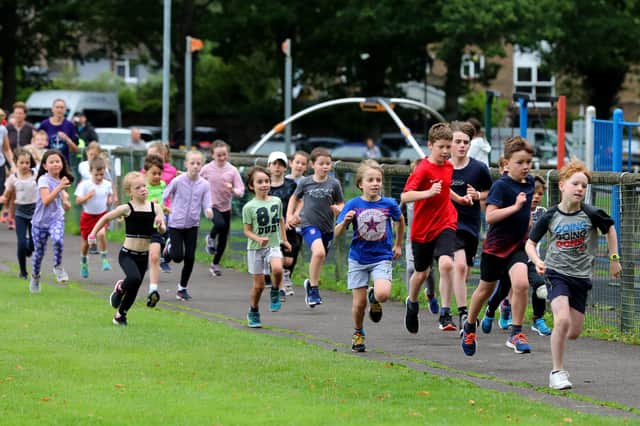Youngsters set off on last weekend's junior Waterlooville parkrun. Picture: Sam Stephenson