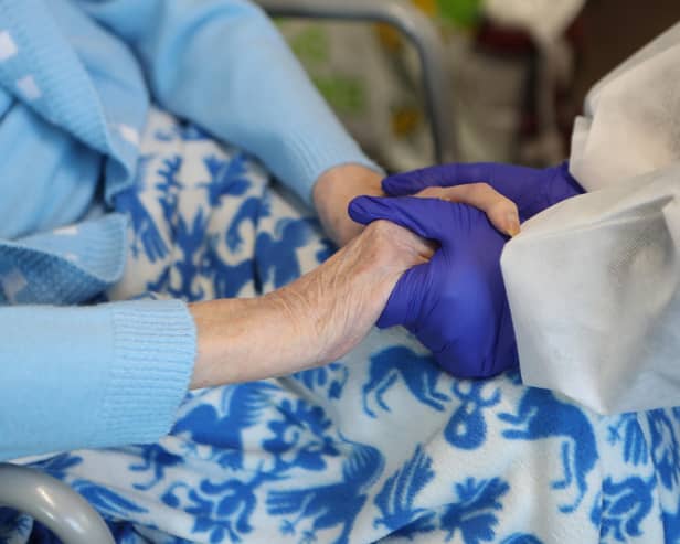 Some dementia patients are waiting weeks to be discharged to a care home.