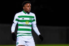Celtic striker Jonathan Afolabi has joined Dundee on a season-long loan. (Photo by Ross MacDonald / SNS Group)