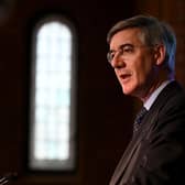 Jacob Rees-Mogg speaks at the launch of the 'Popular Conservatives' movement in London. Picture: Leon Neal/Getty Images
