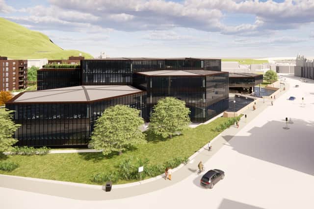 The former Scottish Widows headquarters building on Dalkeith Road is being used for next year's Hidden Door festival ahead of a planned £100 million redevelopment.