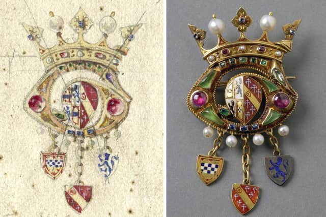 Lady Gwendolen's Brooch designed by William Burges PIC: Keith Hunter