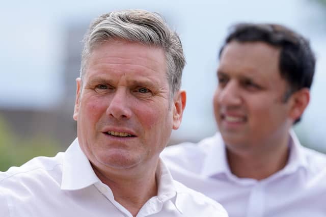 Sir Keir Starmer and Scottish Labour leader Anas Sarwar in Glasgow