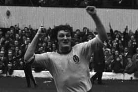 Bone celebrates for Partick Thistle in that final against Celtic.