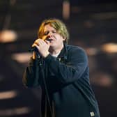 Lewis Capaldi performs on stage at the MTV Europe Music Awards 2022 held at the PSD Bank Dome, Dusseldorf. Picture: Ian West/PA Wire.