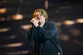 Lewis Capaldi performs on stage at the MTV Europe Music Awards 2022 held at the PSD Bank Dome, Dusseldorf. Picture: Ian West/PA Wire.