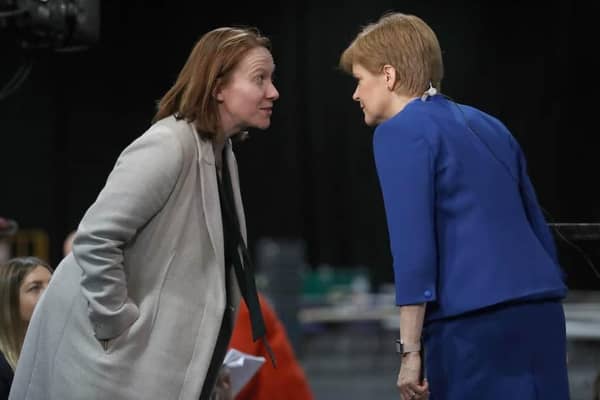 First Minister Nicola Sturgeon with her chief of staff Liz Lloyd