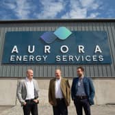 From left: Aurora Energy Services boss Doug Duguid, Northern Marine Services owner Alasdair Noble, and Aurora Energy Services operations director (UK North) Dave Duguid. Picture: Alison White Photography.