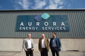 From left: Aurora Energy Services boss Doug Duguid, Northern Marine Services owner Alasdair Noble, and Aurora Energy Services operations director (UK North) Dave Duguid. Picture: Alison White Photography.