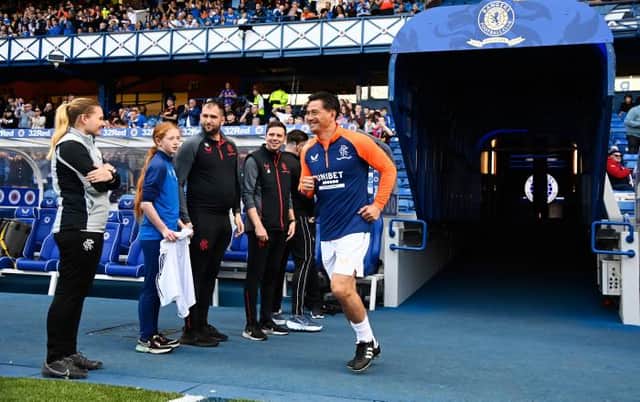 Michael Mols was back at Ibrox last Saturday to play for a Rangers Legends side in the club's 150th anniversary match. (Photo by Rob Casey / SNS Group)