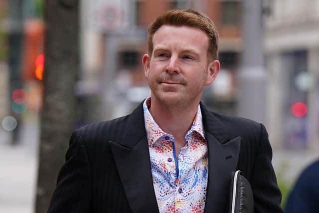 Former BBC local radio DJ Alex Belfield has been found guilty of four stalking charges against broadcasters including Jeremy Vine
