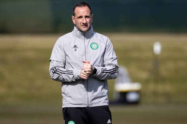 Celtic interim manager John Kennedy hopes to have solved his side's recent susceptibility at set-pieces against Rangers (Photo by Craig Williamson / SNS Group)